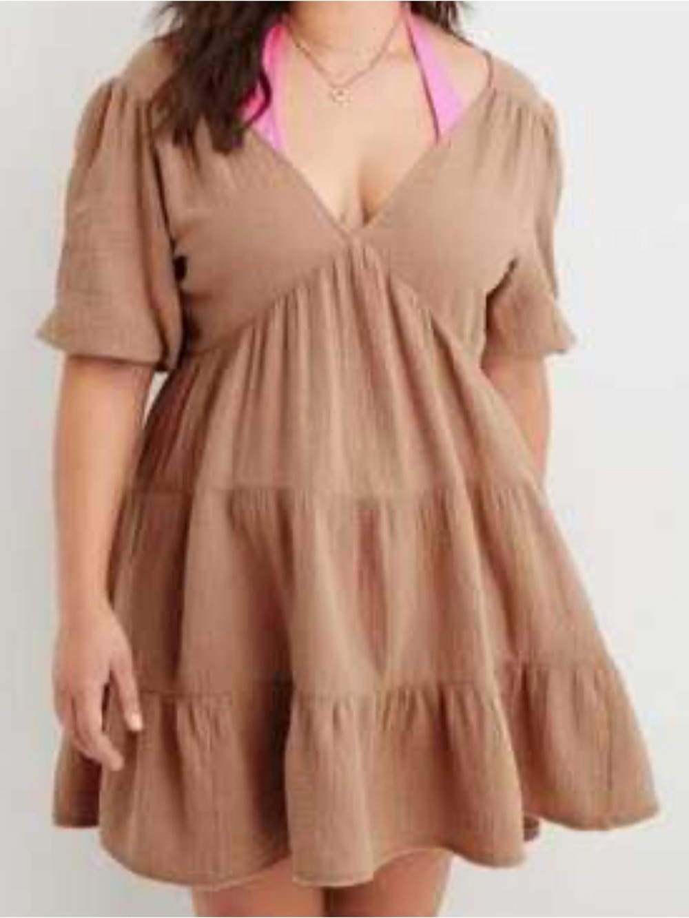 Aerie Pool party dress swim cover up gauze dress small S